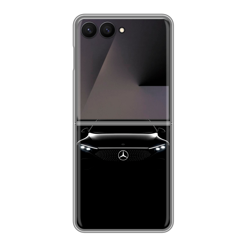 Пластиковый чехол на Samsung Galaxy Z Flip 7 с принтом Mercedes Мерседес Пластиковый чехол на Samsung Galaxy Z Flip 7 с принтом Mercedes Мерседес