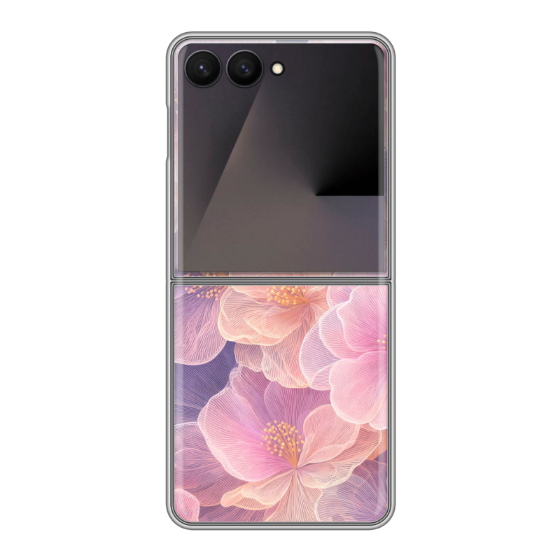 Пластиковый чехол на Samsung Galaxy Z Flip 7 с принтом женский Пластиковый чехол на Samsung Galaxy Z Flip 7 с принтом женский