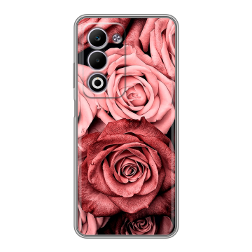 Силиконовый чехол на OPPO A5 4G с принтом Цветы розы Силиконовый чехол на OPPO A5 4G с принтом Цветы розы