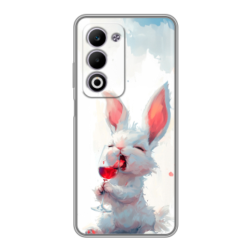 Силиконовый чехол на OPPO A5 4G с принтом кролик зайчик
