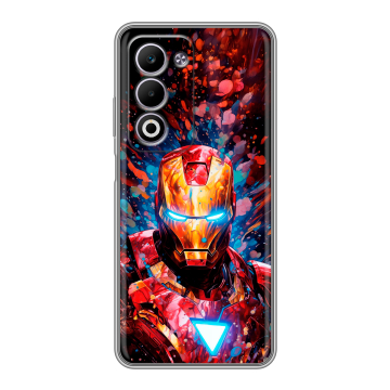 Силиконовый чехол на OPPO A5 4G с принтом Железный человек Ironman