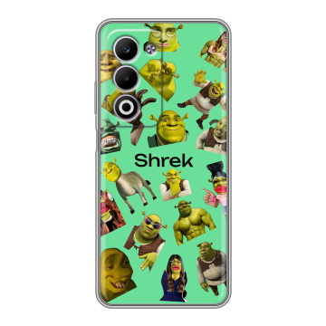 Силиконовый чехол на OPPO A5 4G с принтом Шрек Shrek Силиконовый чехол на OPPO A5 4G с принтом Шрек Shrek