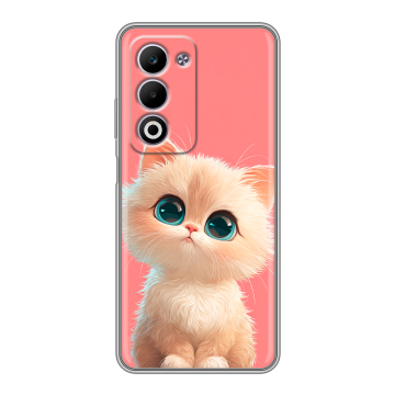 Силиконовый чехол на OPPO A5 4G с принтом Розовый котенок Силиконовый чехол на OPPO A5 4G с принтом Розовый котенок