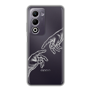 Силиконовый чехол на OPPO A5 4G с принтом Сотворение мира Силиконовый чехол на OPPO A5 4G с принтом Сотворение мира