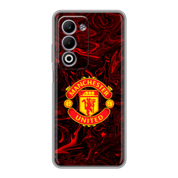 Силиконовый чехол на OPPO A5 4G с принтом Manchester United Силиконовый чехол на OPPO A5 4G с принтом Manchester United