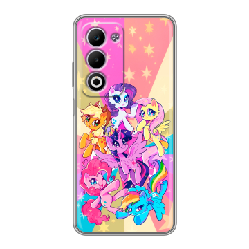 Силиконовый чехол на OPPO A5 4G с принтом My little pony Дружба чудо Силиконовый чехол на OPPO A5 4G с принтом My little pony Дружба чудо