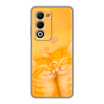 Силиконовый чехол на OPPO A5 4G с принтом Милые котята