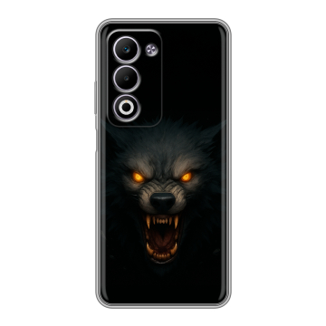 Силиконовый чехол на OPPO A5 4G с принтом Волк Силиконовый чехол на OPPO A5 4G с принтом Волк