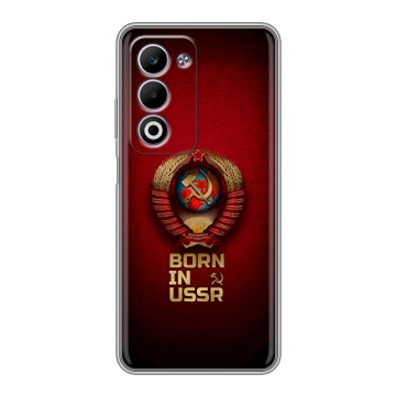 Силиконовый чехол на OPPO A5 4G с принтом Флаг Герб СССР Силиконовый чехол на OPPO A5 4G с принтом Флаг Герб СССР
