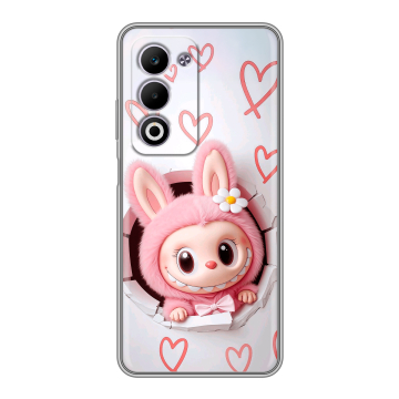 Силиконовый чехол на OPPO A5 4G с принтом Labubu Лабубу Силиконовый чехол на OPPO A5 4G с принтом Labubu Лабубу