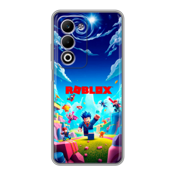 Силиконовый чехол на OPPO A5 4G с принтом Roblox Роблокс