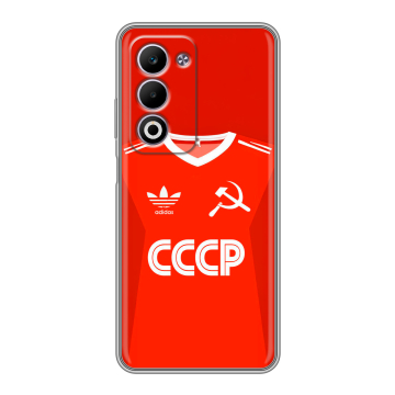 Силиконовый чехол на OPPO A5 4G с принтом Флаг Герб СССР Силиконовый чехол на OPPO A5 4G с принтом Флаг Герб СССР