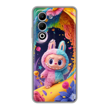 Силиконовый чехол на OPPO A5 4G с принтом Labubu Лабубу