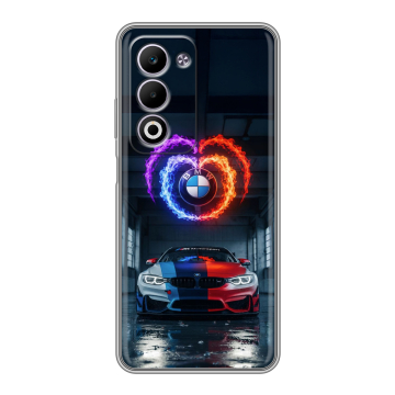 Силиконовый чехол на OPPO A5 4G с принтом BMW БМВ