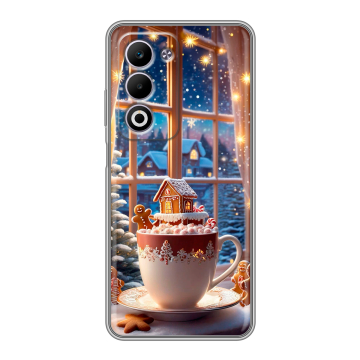 Силиконовый чехол на OPPO A5 4G с принтом Новый год Силиконовый чехол на OPPO A5 4G с принтом Новый год