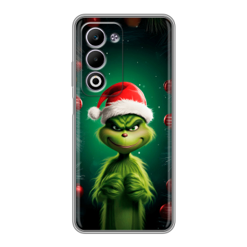 Силиконовый чехол на OPPO A5 4G с принтом Гринч Новый год Рождество Силиконовый чехол на OPPO A5 4G с принтом Гринч Новый год Рождество