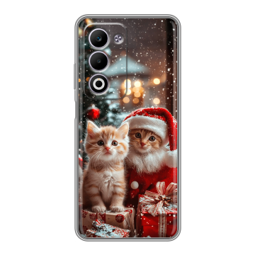 Силиконовый чехол на OPPO A5 4G с принтом Новый год Силиконовый чехол на OPPO A5 4G с принтом Новый год