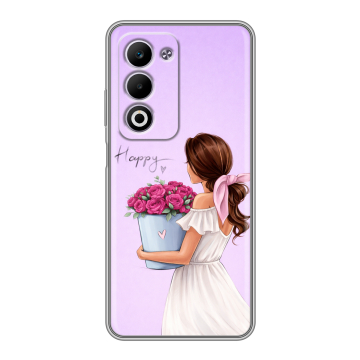 Силиконовый чехол на OPPO A5 4G с принтом женский