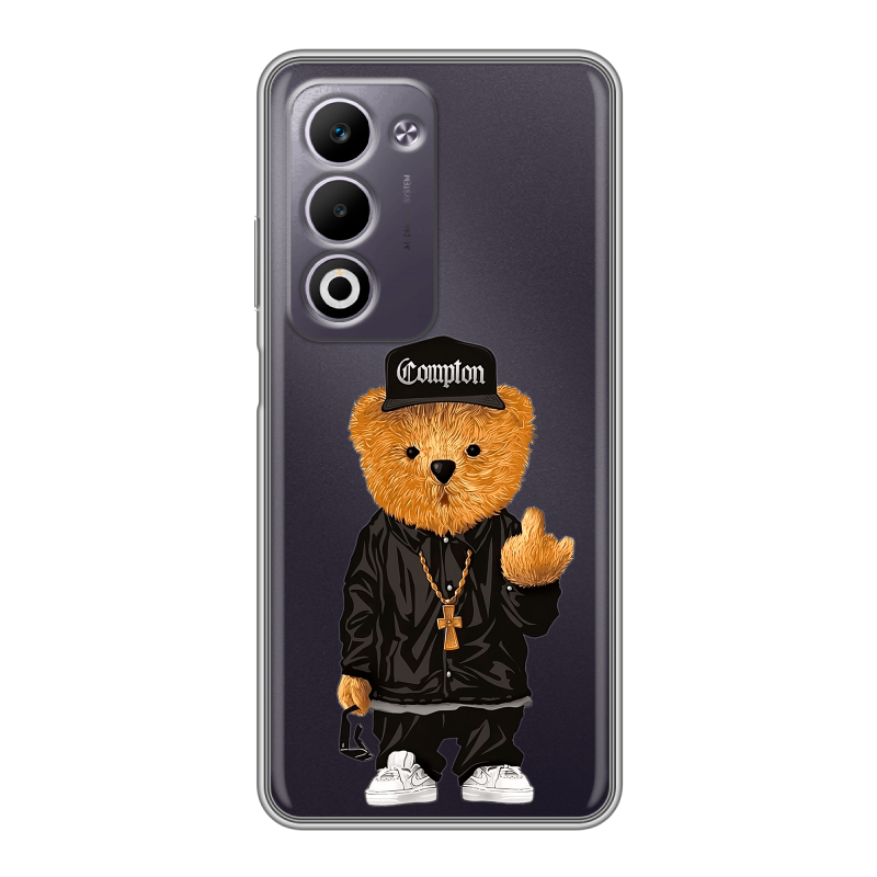 Силиконовый чехол на OPPO A5 4G с принтом Мишка Силиконовый чехол на OPPO A5 4G с принтом Мишка
