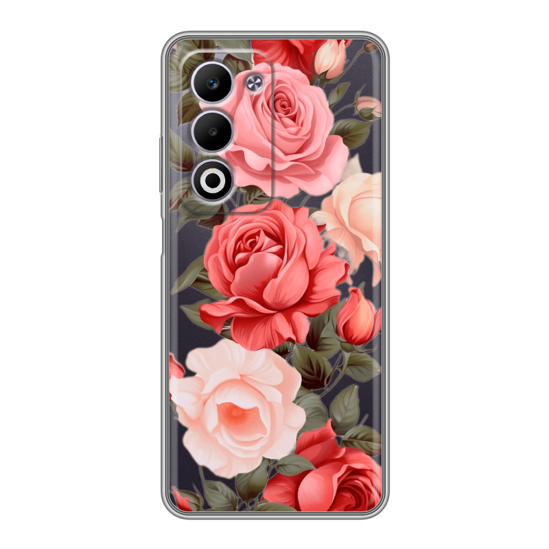 Силиконовый чехол на OPPO A5 4G с принтом Розы Силиконовый чехол на OPPO A5 4G с принтом Розы