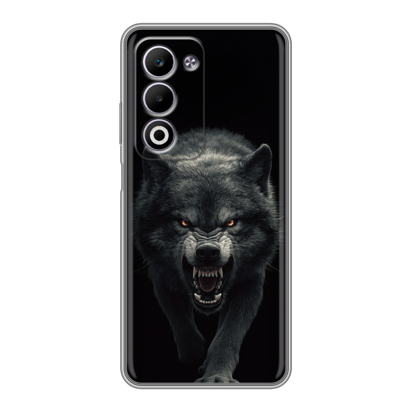 Силиконовый чехол на OPPO A5 4G с принтом Волк Силиконовый чехол на OPPO A5 4G с принтом Волк