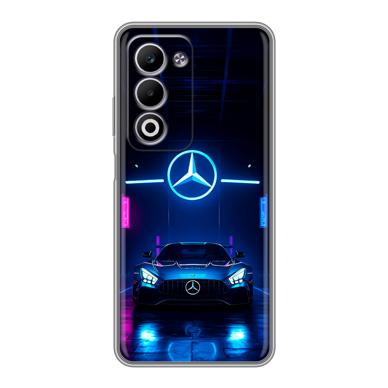 Силиконовый чехол на OPPO A5 4G с принтом Mercedes Мерседес Силиконовый чехол на OPPO A5 4G с принтом Mercedes Мерседес