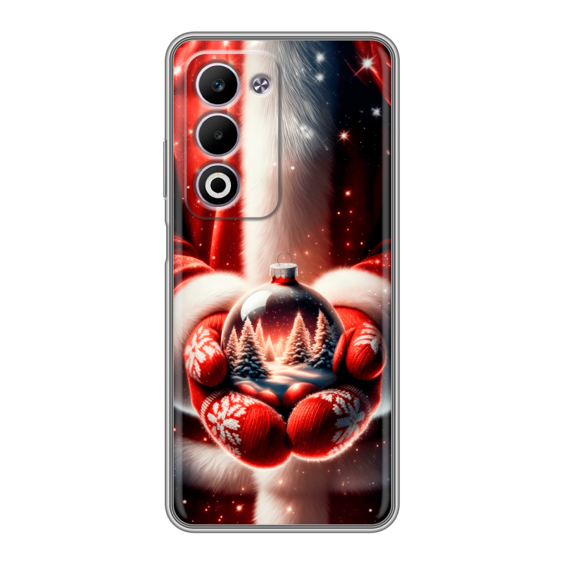 Силиконовый чехол на OPPO A5 4G с принтом Новый год Силиконовый чехол на OPPO A5 4G с принтом Новый год