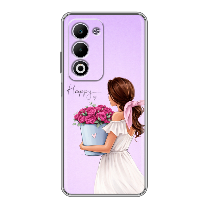 Силиконовый чехол на OPPO A5 4G с принтом женский Силиконовый чехол на OPPO A5 4G с принтом женский