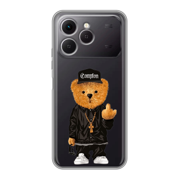 Силиконовый чехол на Tecno Spark 40 с принтом Мишка Силиконовый чехол на Tecno Spark 40 с принтом Мишка