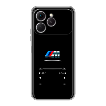 Силиконовый чехол на Tecno Spark 40 с принтом БМВ BMW Силиконовый чехол на Tecno Spark 40 с принтом БМВ BMW