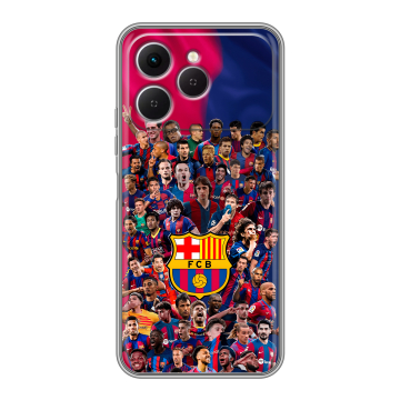 Силиконовый чехол на Tecno Spark 40 с принтом Барселона Barcelona