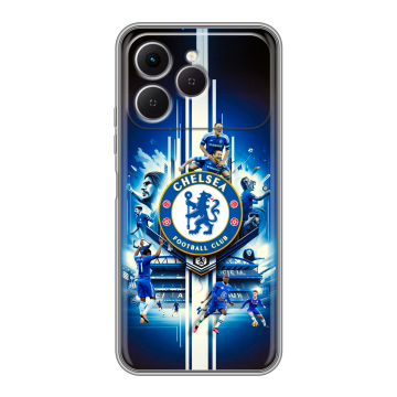 Силиконовый чехол на Tecno Spark 40 с принтом Chelsea Челси