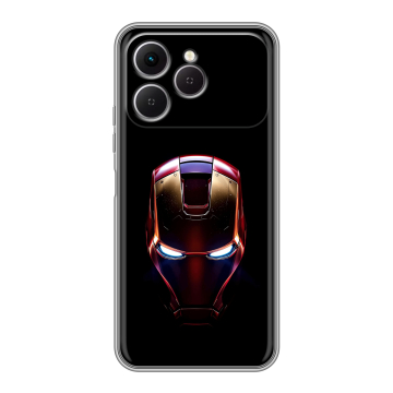 Силиконовый чехол на Tecno Spark 40 с принтом IronMan Железный человек Силиконовый чехол на Tecno Spark 40 с принтом IronMan Железный человек