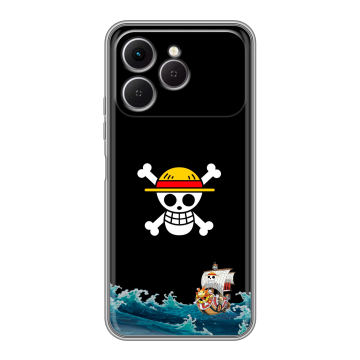Силиконовый чехол на Tecno Spark 40 с принтом One Piece Ван Пис Силиконовый чехол на Tecno Spark 40 с принтом One Piece Ван Пис