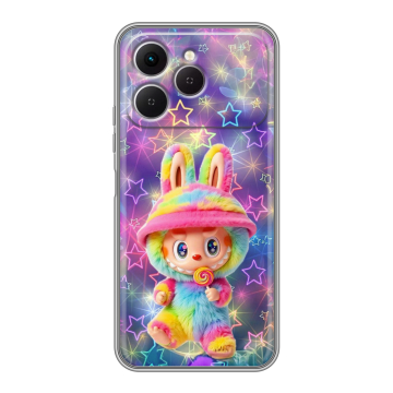 Силиконовый чехол на Tecno Spark 40 с принтом Labubu Лабубу Силиконовый чехол на Tecno Spark 40 с принтом Labubu Лабубу