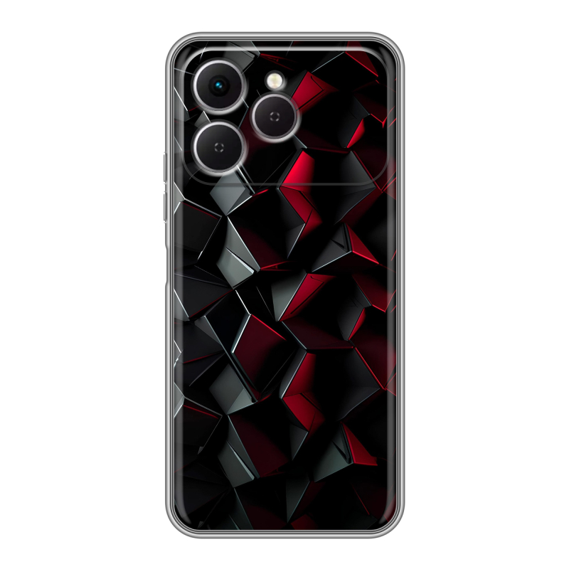 Силиконовый чехол на Tecno Spark 40 с принтом Абстракция Силиконовый чехол на Tecno Spark 40 с принтом Абстракция