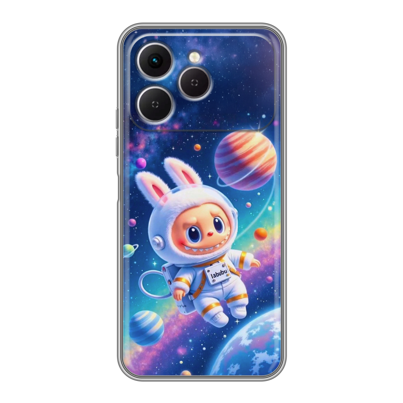 Силиконовый чехол на Tecno Spark 40 с принтом Labubu Лабубу Силиконовый чехол на Tecno Spark 40 с принтом Labubu Лабубу