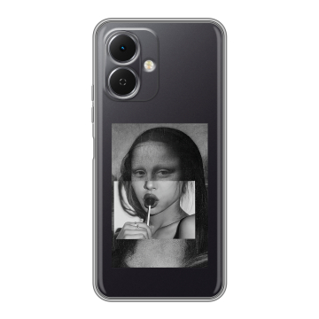 Силиконовый чехол на Tecno Spark Go 2 с принтом Мона Лиза
