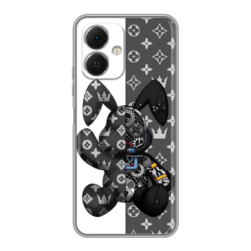 Силиконовый чехол на Tecno Spark Go 2 с принтом Луи робот