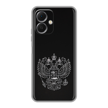Силиконовый чехол на Tecno Spark Go 2 с принтом Герб России
