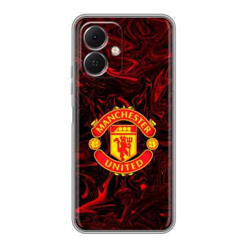 Силиконовый чехол на Tecno Spark Go 2 с принтом Manchester United