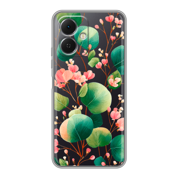 Силиконовый чехол на Tecno Spark Go 2 с принтом женский