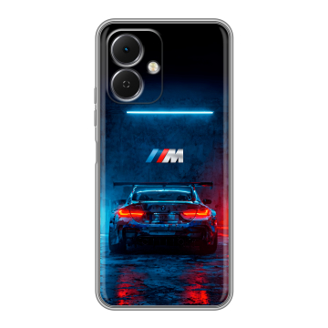 Силиконовый чехол на Tecno Spark Go 2 с принтом BMW БМВ