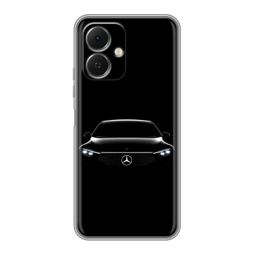 Силиконовый чехол на Tecno Spark Go 2 с принтом Mercedes Мерседес