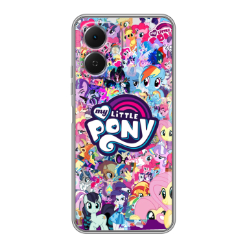 Силиконовый чехол на Tecno Spark Go 2 с принтом My little pony Дружба чудо