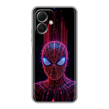 Силиконовый чехол на Tecno Spark Go 2 с принтом Spiderman Человек паук