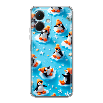 Силиконовый чехол на Tecno Spark Go 2 с принтом Новый год