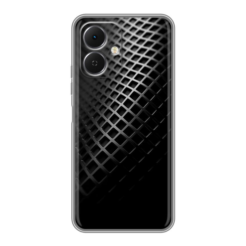 Силиконовый чехол на Tecno Spark Go 2 с принтом Текстура металла Силиконовый чехол на Tecno Spark Go 2 с принтом Текстура металла