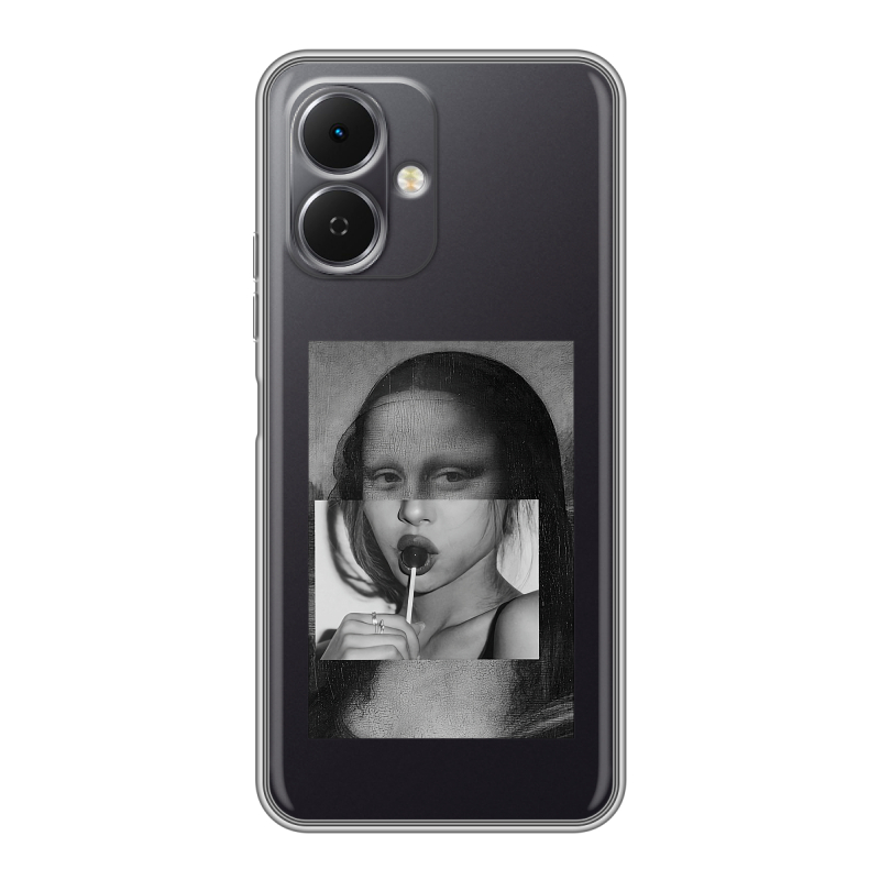 Силиконовый чехол на Tecno Spark Go 2 с принтом Мона Лиза Силиконовый чехол на Tecno Spark Go 2 с принтом Мона Лиза