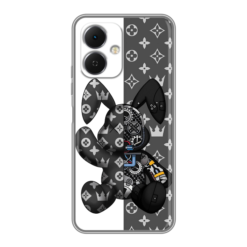 Силиконовый чехол на Tecno Spark Go 2 с принтом Луи робот Силиконовый чехол на Tecno Spark Go 2 с принтом Луи робот